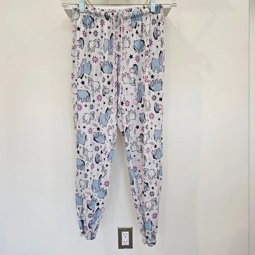 Disney Women’s Eeyore Winnie the Pooh Jogger Sleep Lounge Pants Size XS - Picture 5 of 10